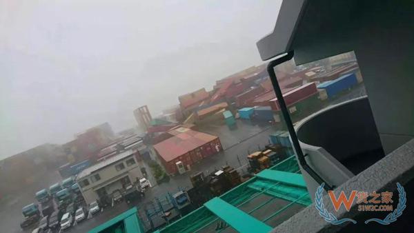 出口日本的注意了！臺風飛燕橫掃日本，港口淹沒集裝箱一片狼藉！船期或受影響！貨之家
